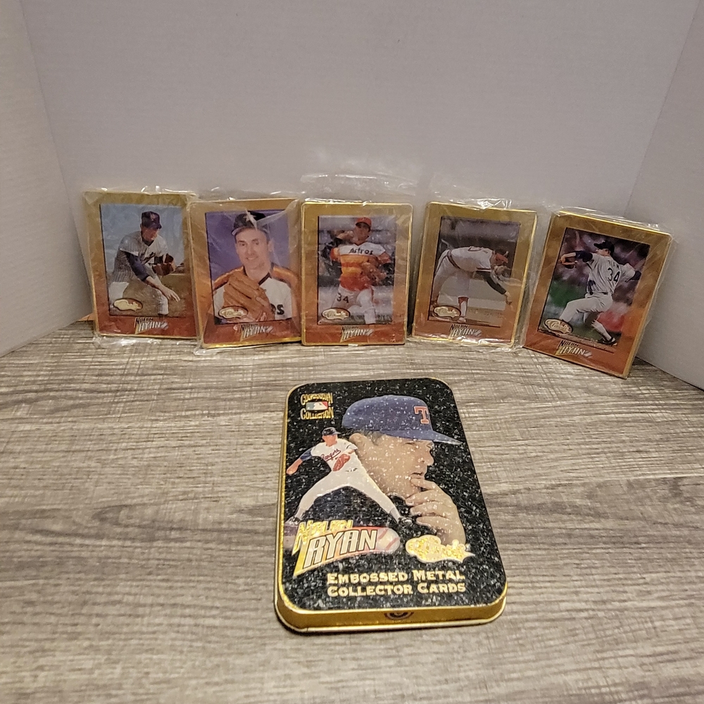 Embossed Metal Collector Cards - Gold